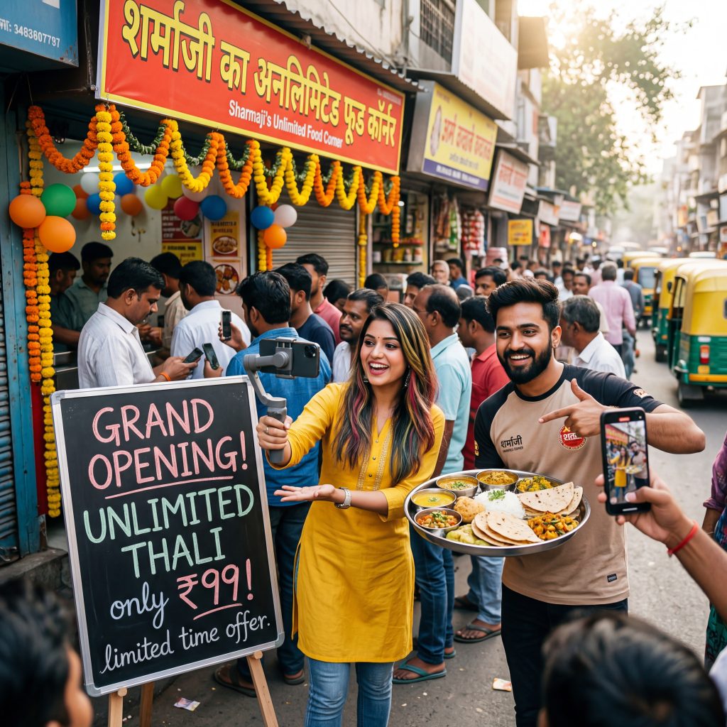 Unlimited food
vlogger
influencer